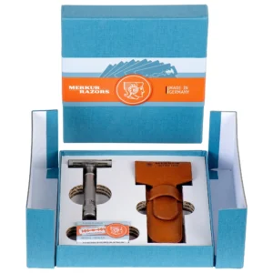 MERKUR 34 INOX 1896 Special Edition Safety Razor Gift Set Open